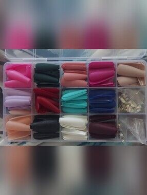 Assorted Press-On Nail Tips Set — Multi Color MATTE FINISH